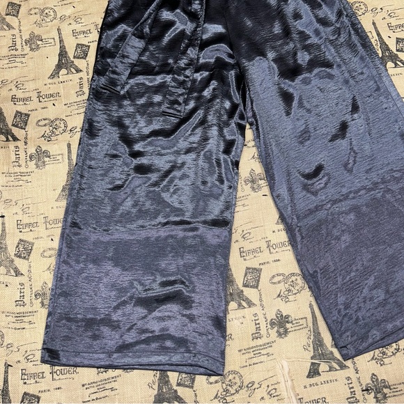 Torrid NWT! Dark Navy Blue Silk Charm Wide Leg Pant Size 2X (18-20) - Picture 3 of 15